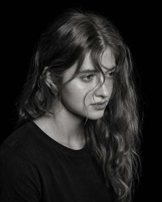 Mk Edit - 🚀 Ultra-realistic cinematic black-and-white portrait of a young