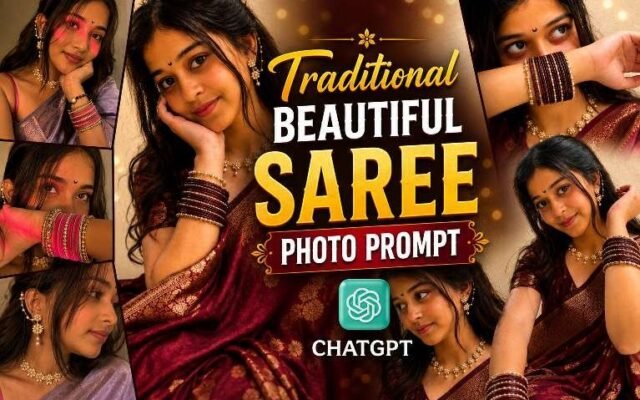Mk Edit Traditional Saree Photo Editing Prompts