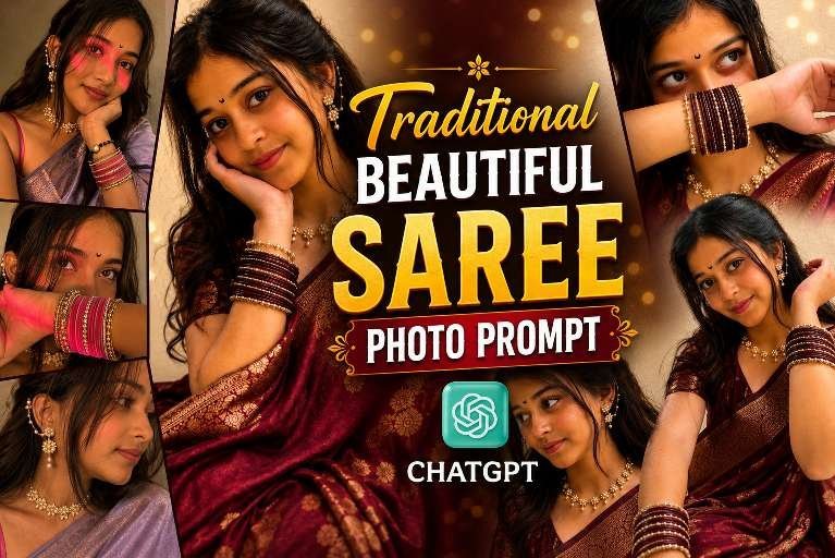 Mk Edit Traditional Saree Photo Editing Prompts