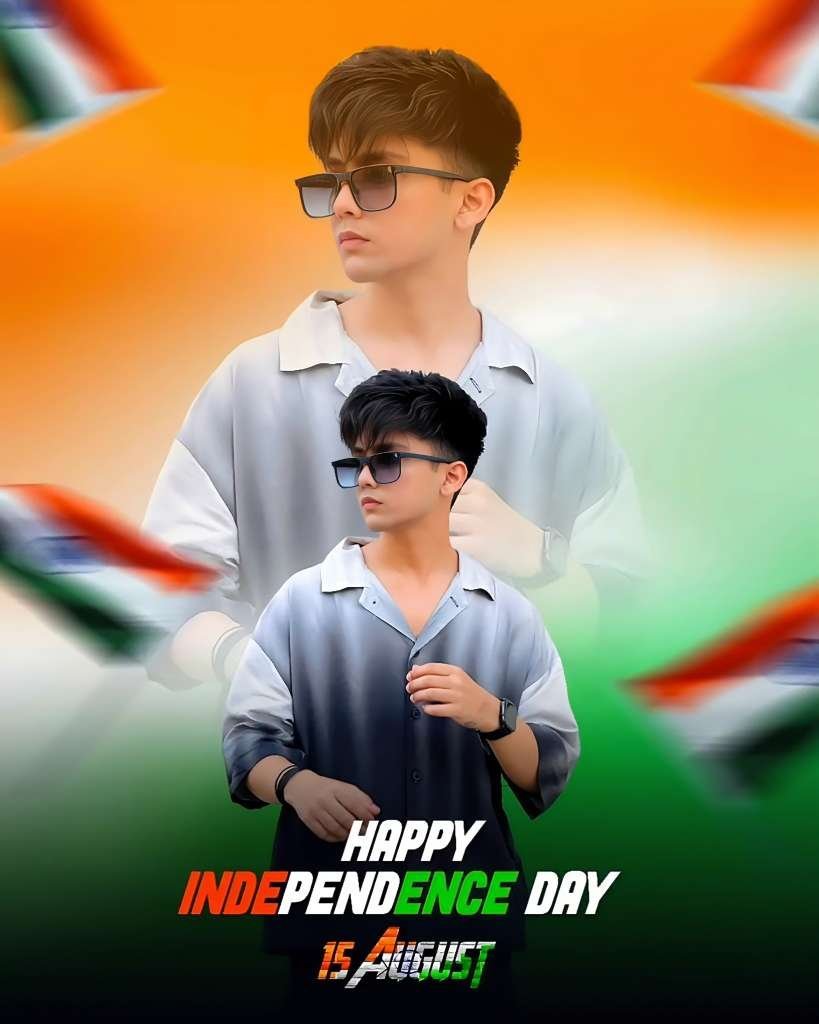 Independence Day photo editing prompt - 🚀 Use Image 1 as the exact visual
